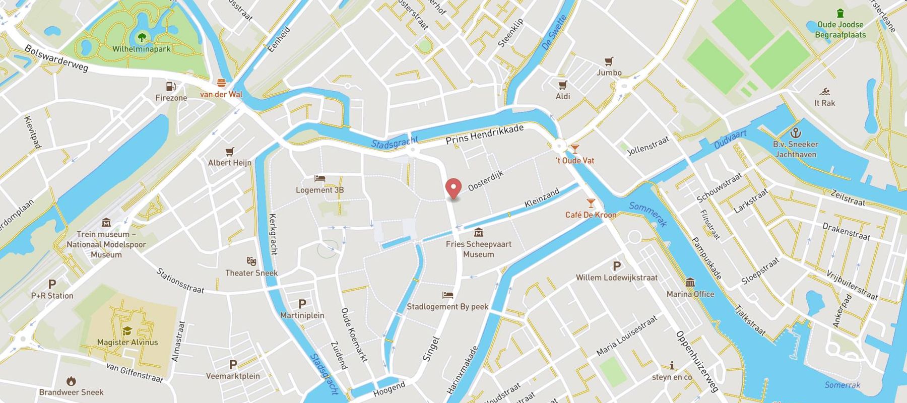 ANWB winkel Sneek map