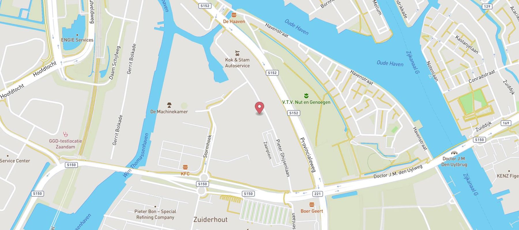 Loods 5 Zaandam map