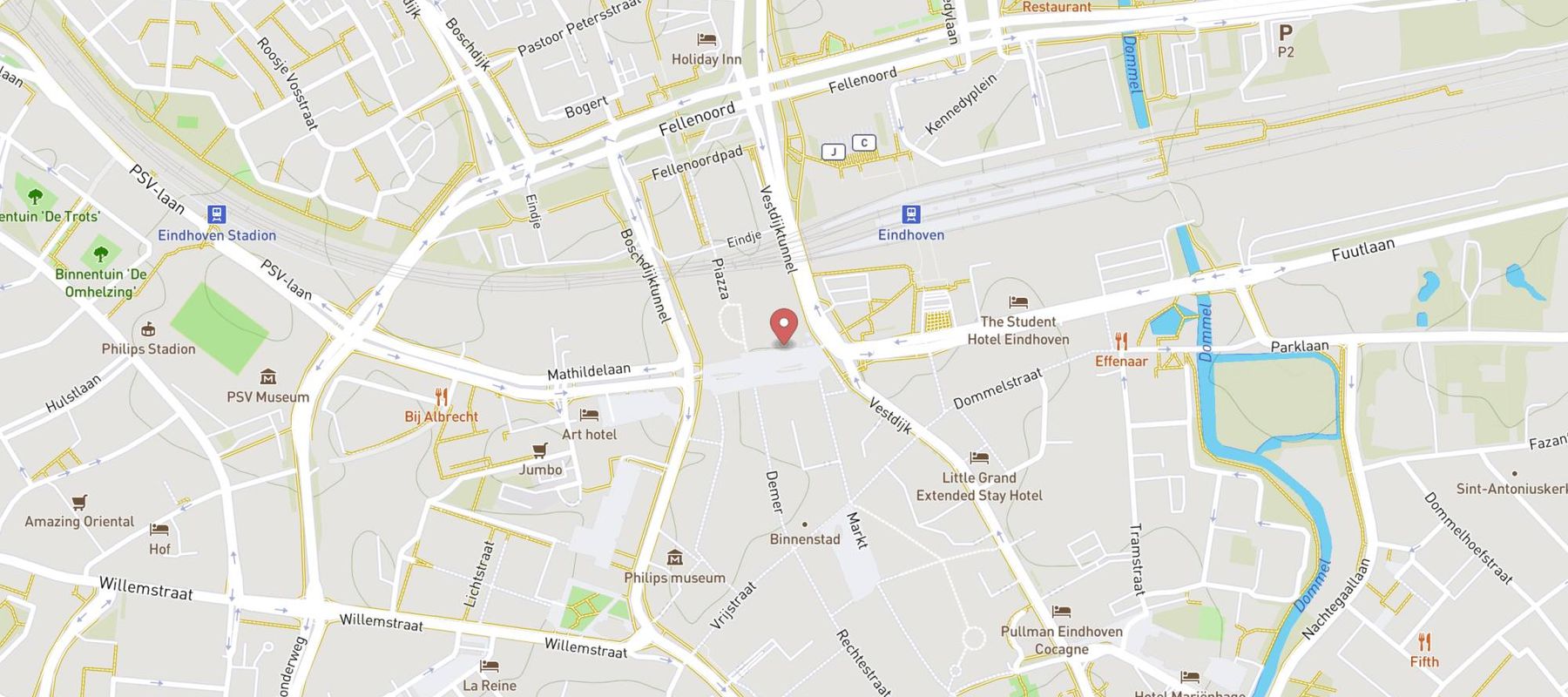 de Bijenkorf Eindhoven map