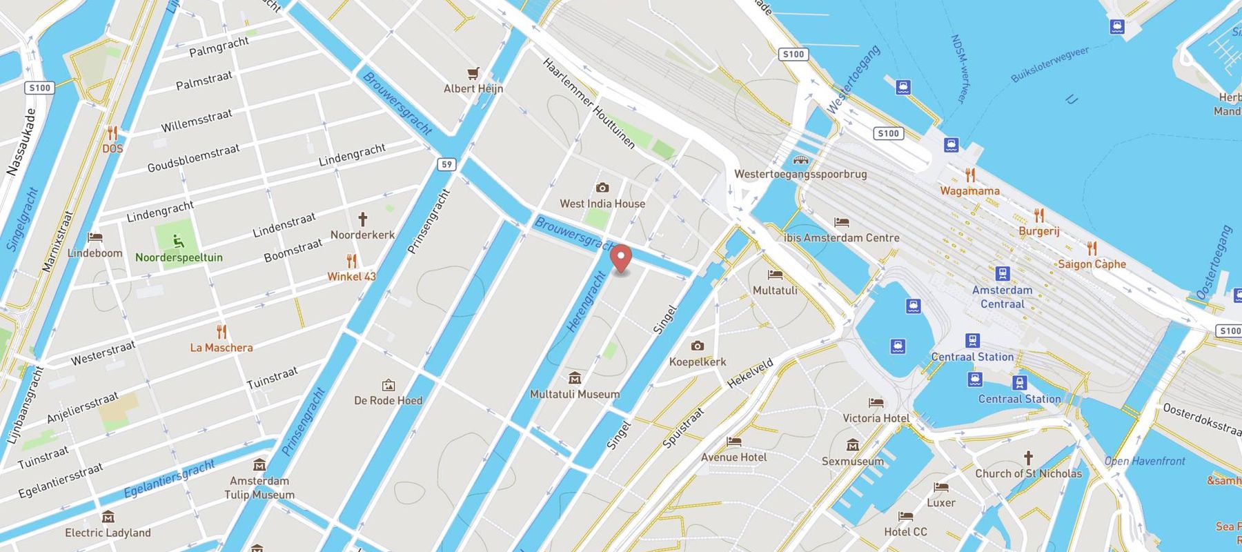 Max Brown Hotel Canal District, part of Sircle Collection map