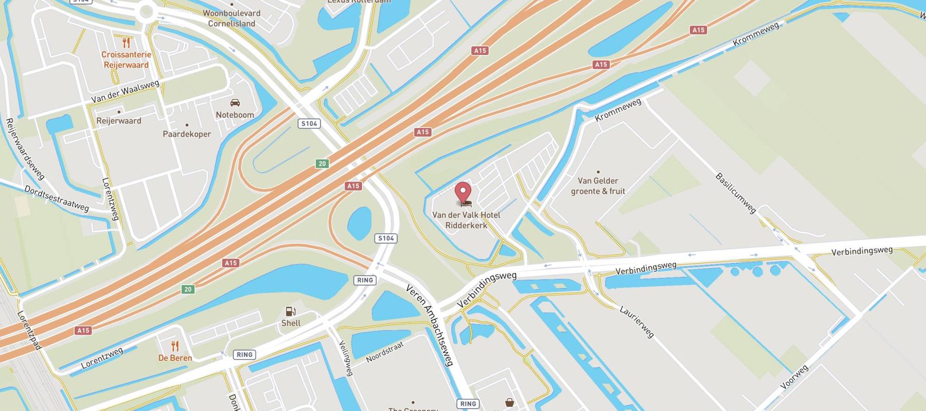 Dunkin' Donuts map