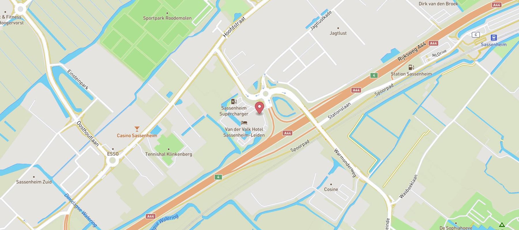 Van der Valk Hotel Sassenheim-Leiden map