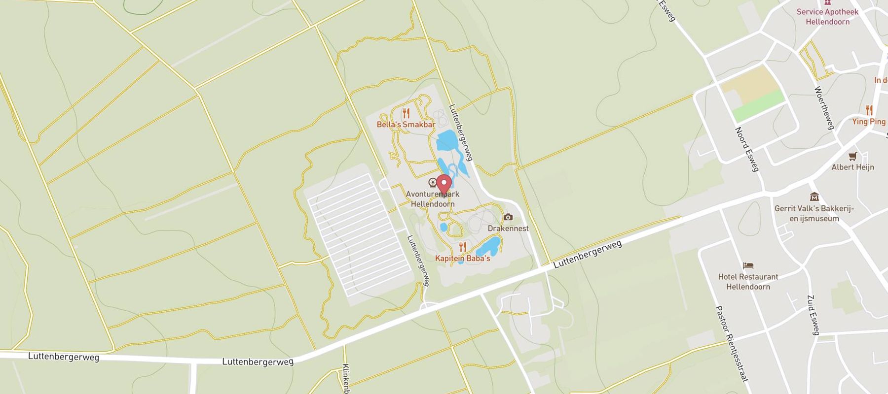 Avonturenpark Hellendoorn map