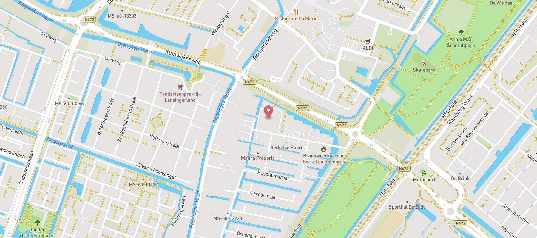 Karwei bouwmarkt Berkel en Rodenrijs map