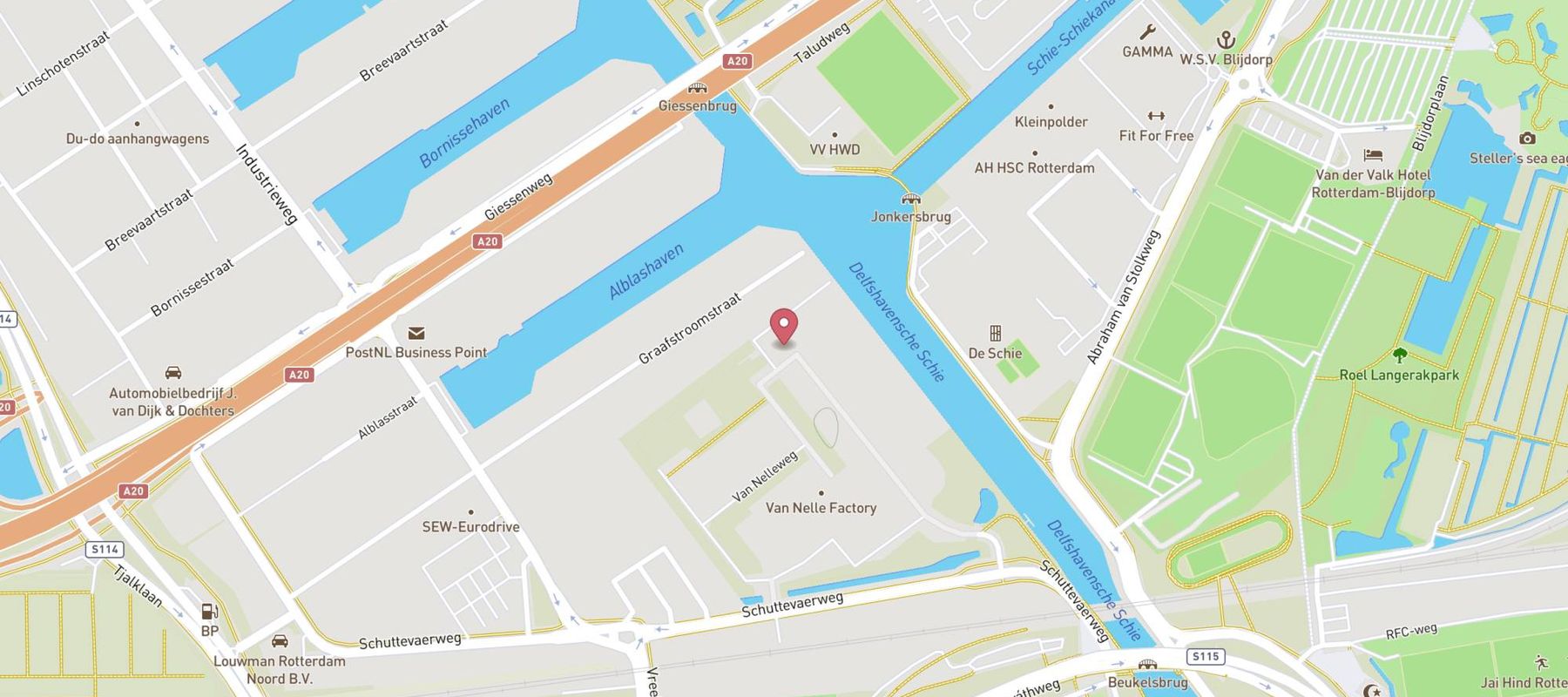 Black Smoke Rotterdam map