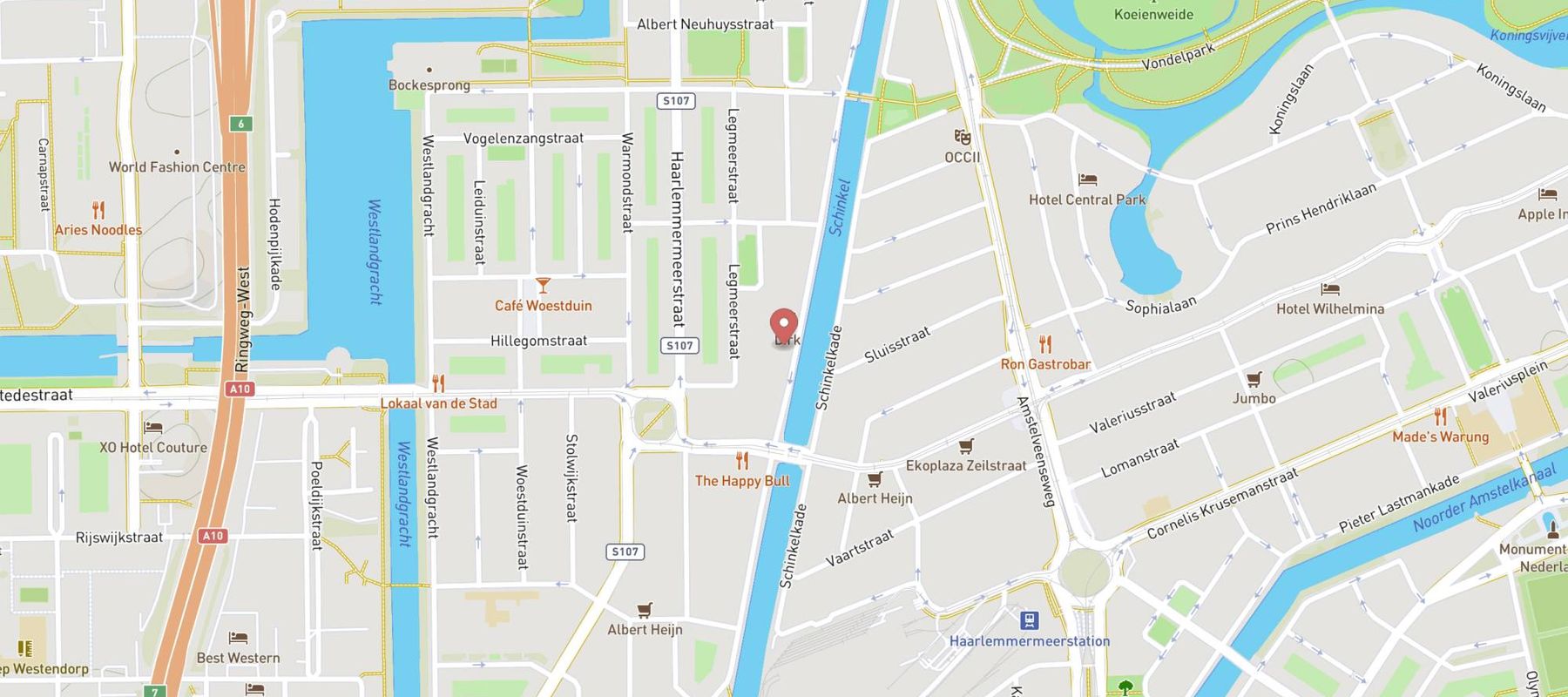HEMA Amsterdam Sloterkade map
