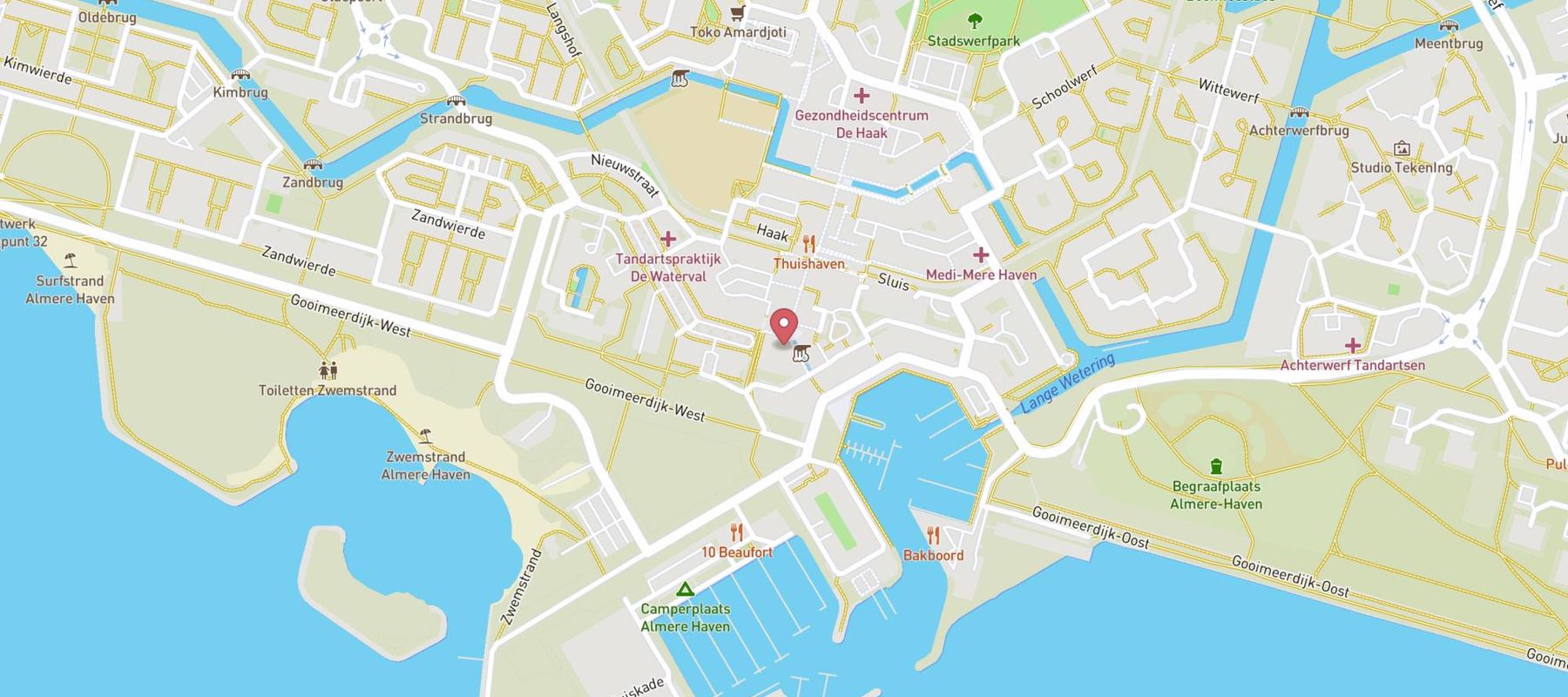 HEMA Almere-Haven map