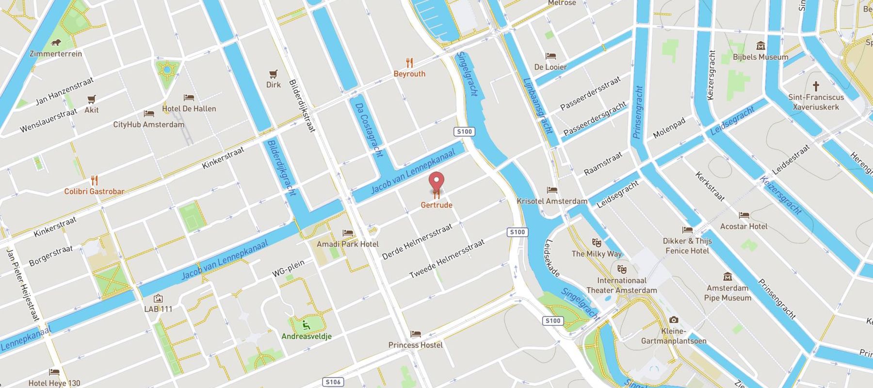 Gertrude Rest. & Bar map
