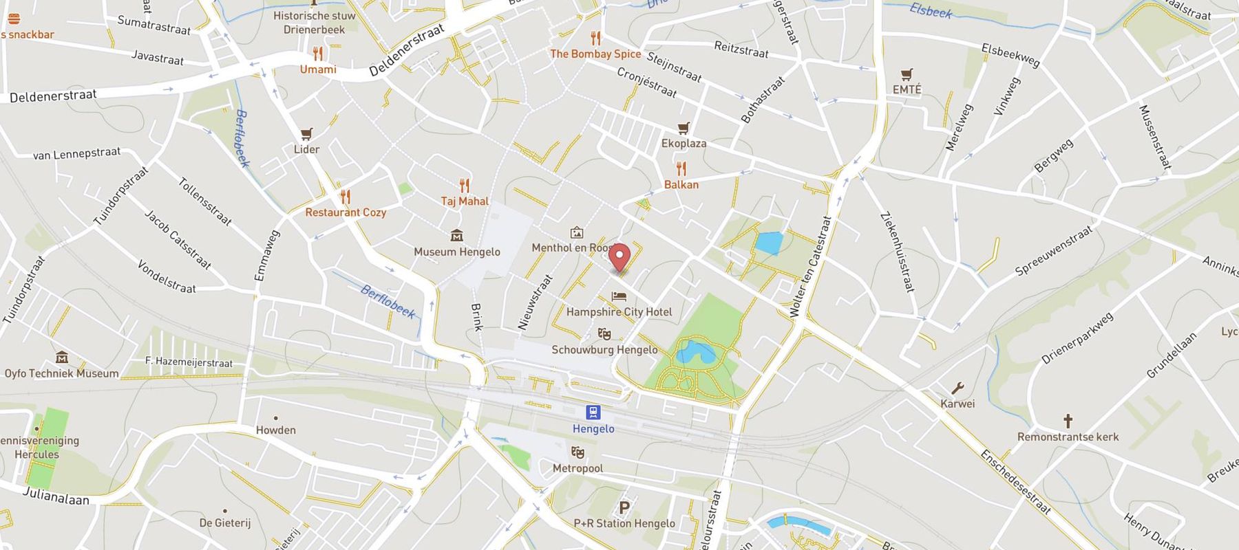 Hengelo Centre (De Beurs) map