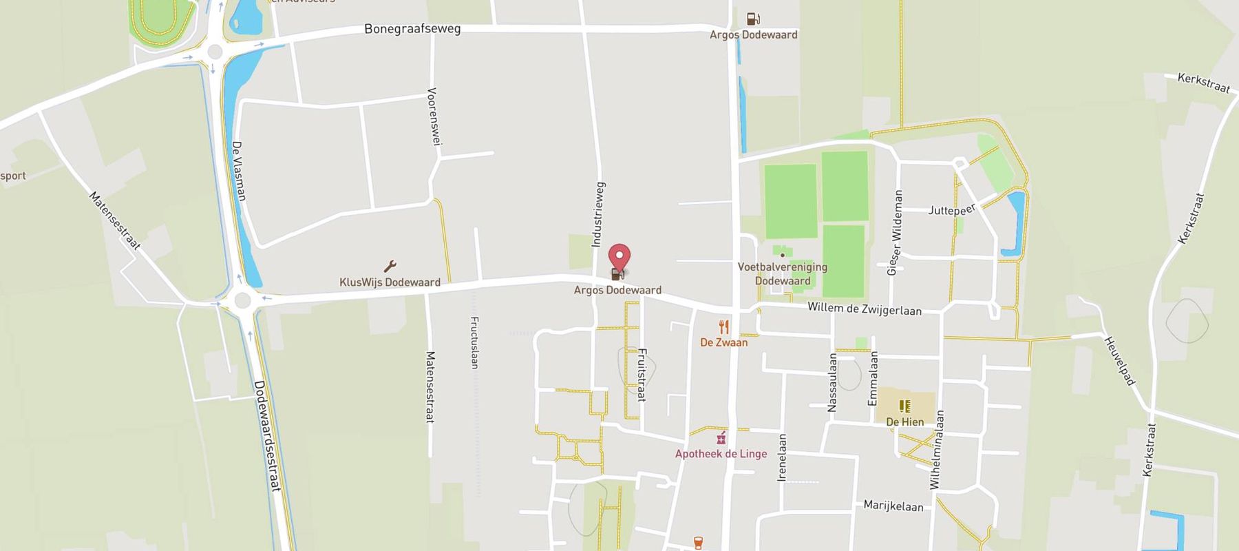 Argos Dodewaard map