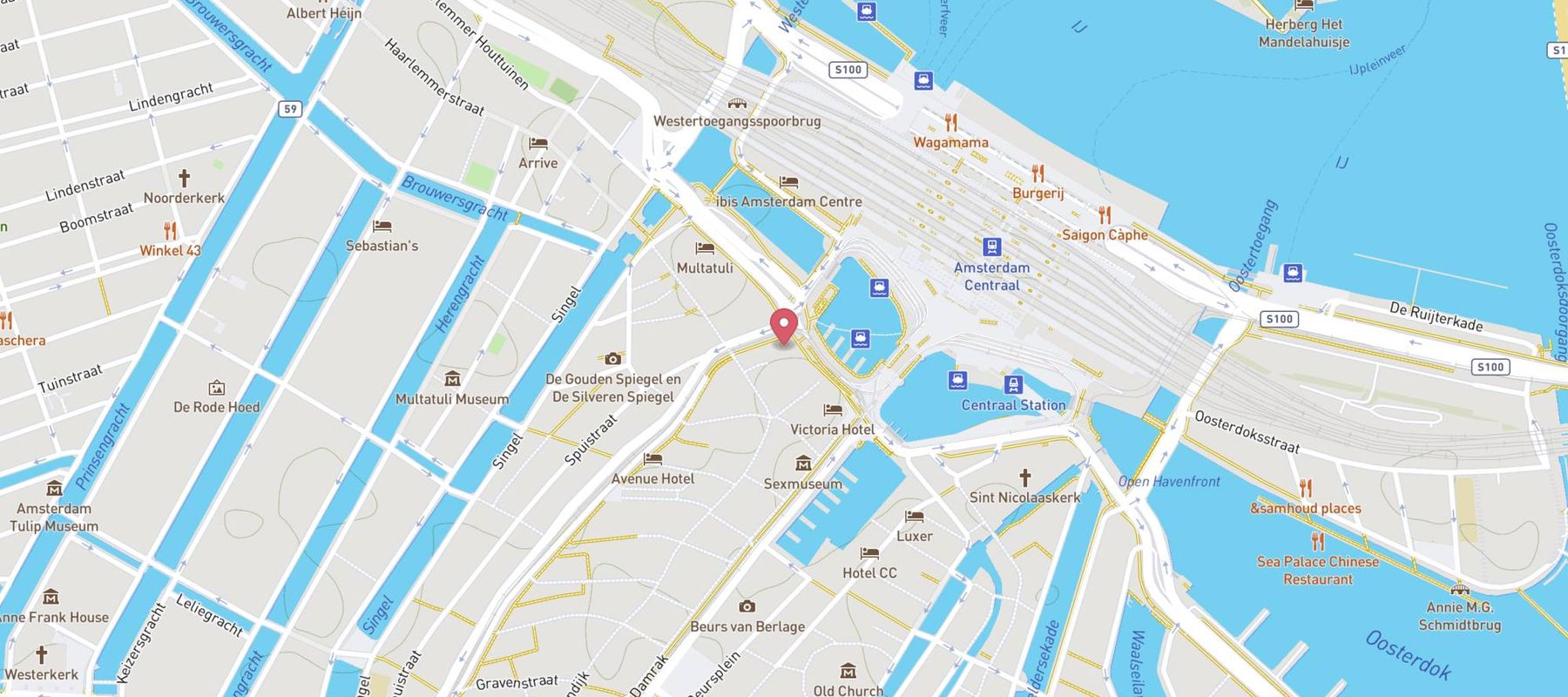 Arca Amsterdam map