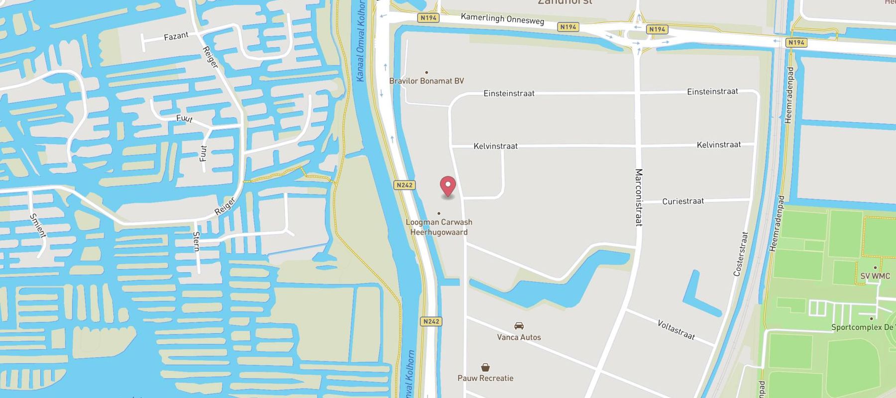 Loogman Carwash Heerhugowaard - Wasstraat Heerhugowaard map