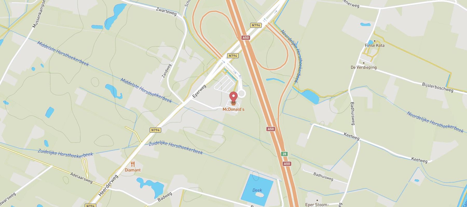 McDonald's Heerde map