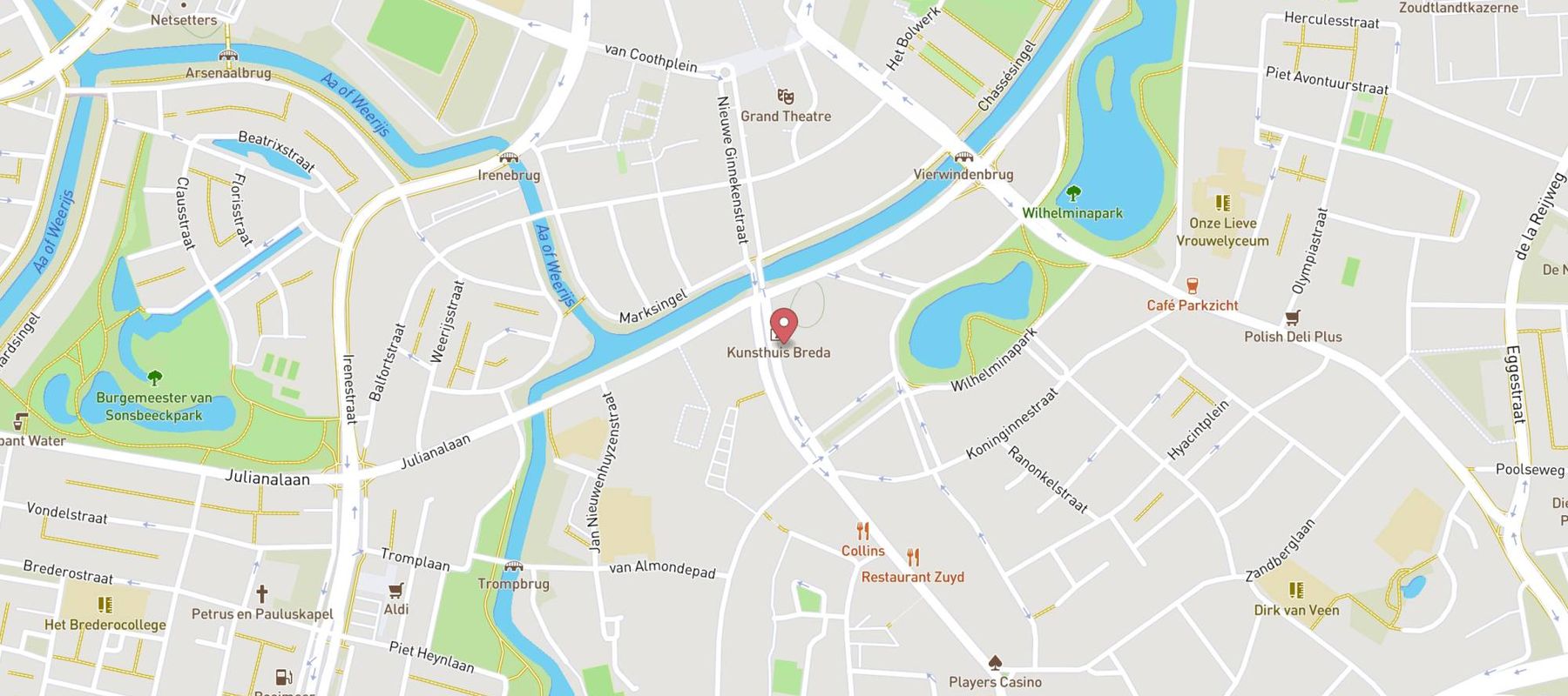 Anne&Max Breda Wilhelminastraat map
