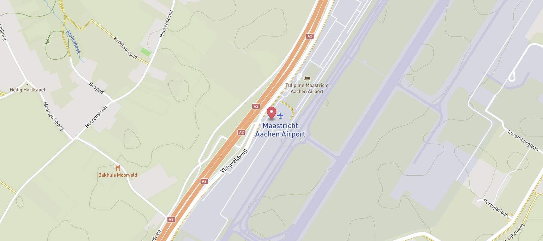 Hertz Autoverhuur - Maastricht Airport map