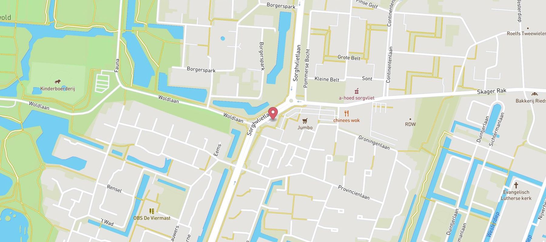 Tango Veendam Sorghvlietlaan map