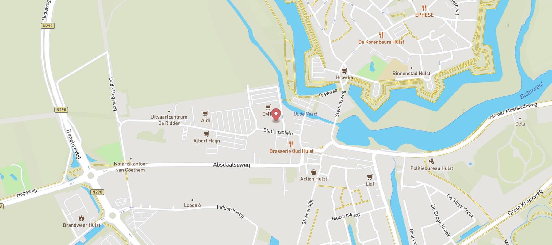 Kruidvat map