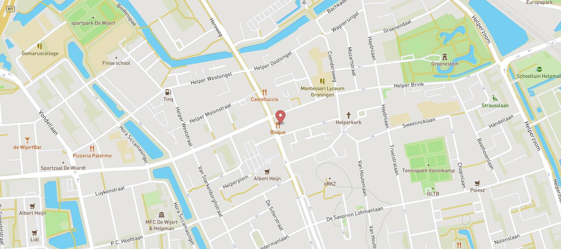 Restaurant Bisque map