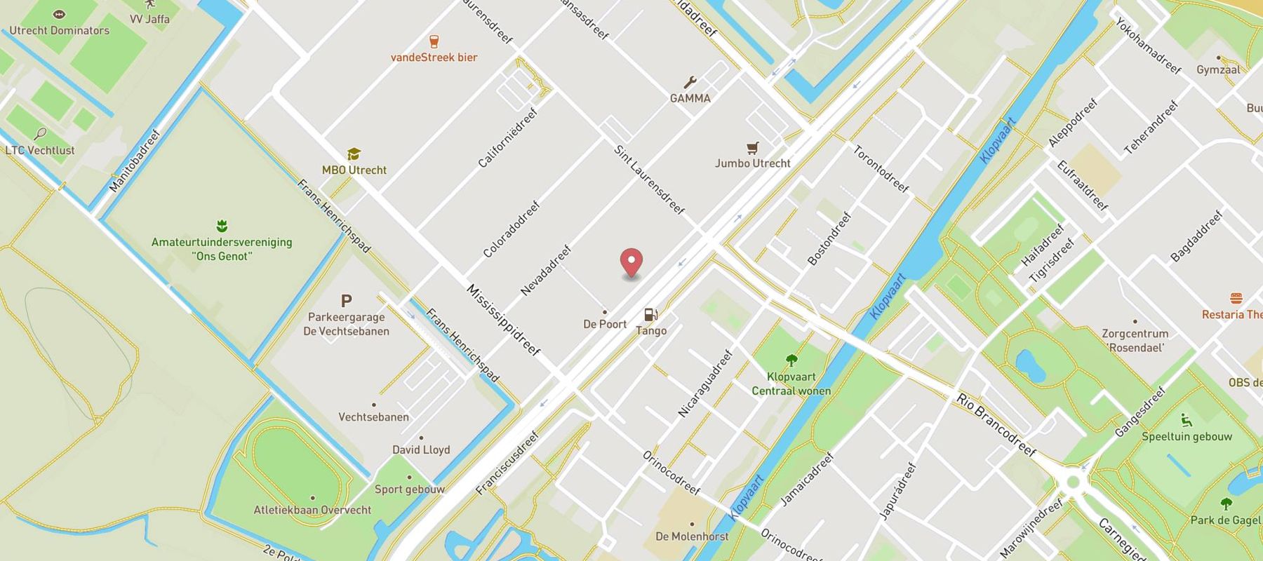 Loogman Carwash Utrecht map