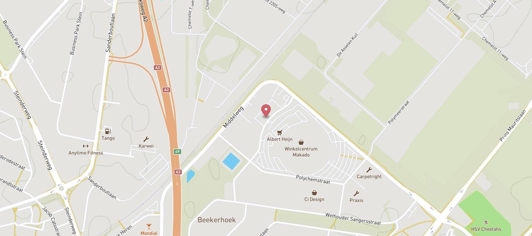 Pearle Opticiens Beek map