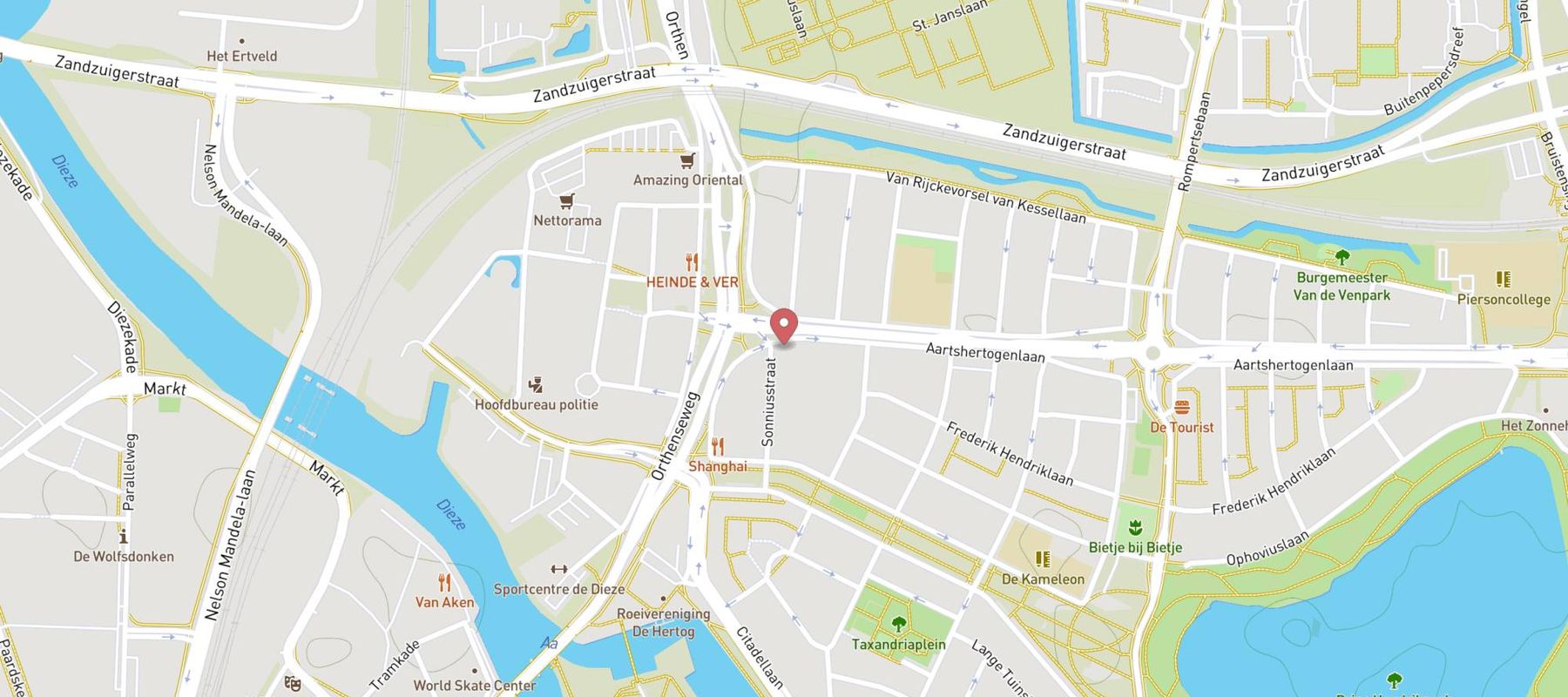 Tango Den Bosch Aartshertogenlaan map