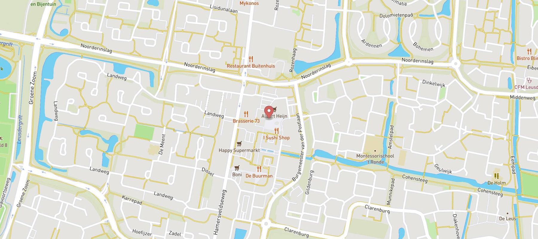 Shoeby - Leusden map