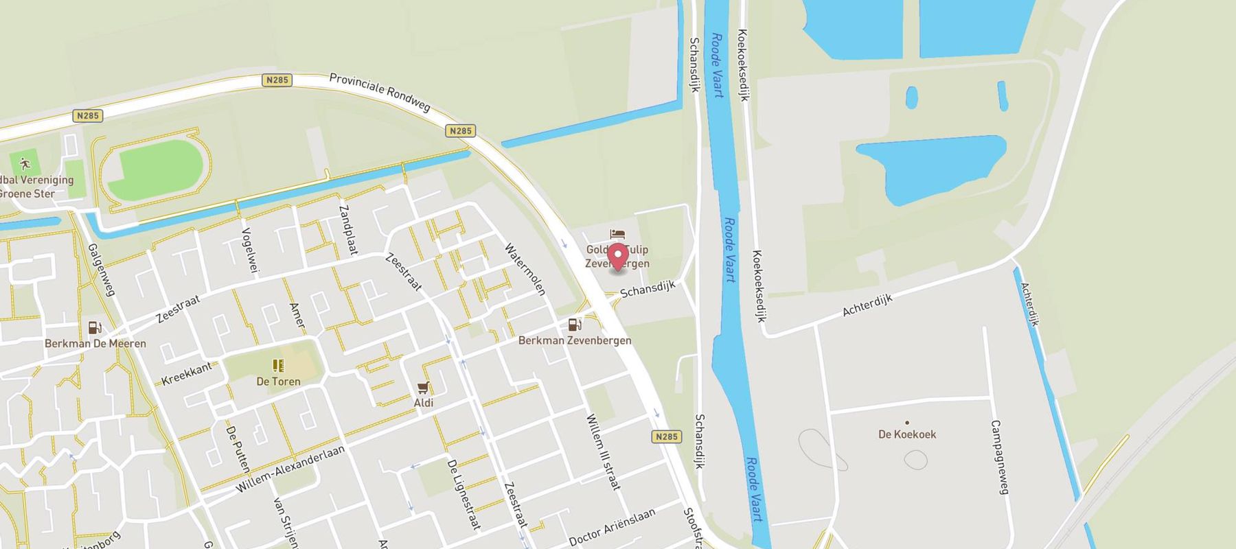 Fletcher Hotel-Restaurant Zevenbergen-Moerdijk map