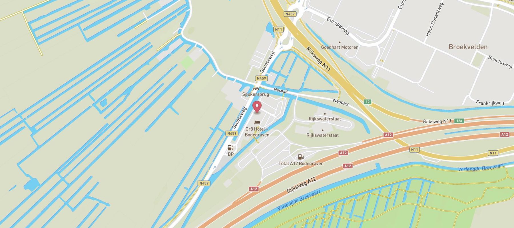 Gr8 Hotel Bodegraven map