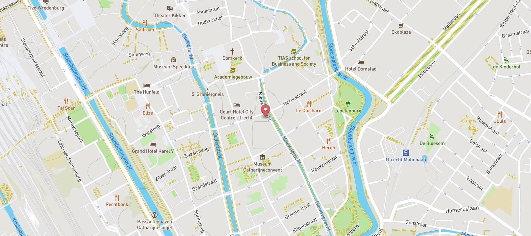 Pand 33 Utrecht map