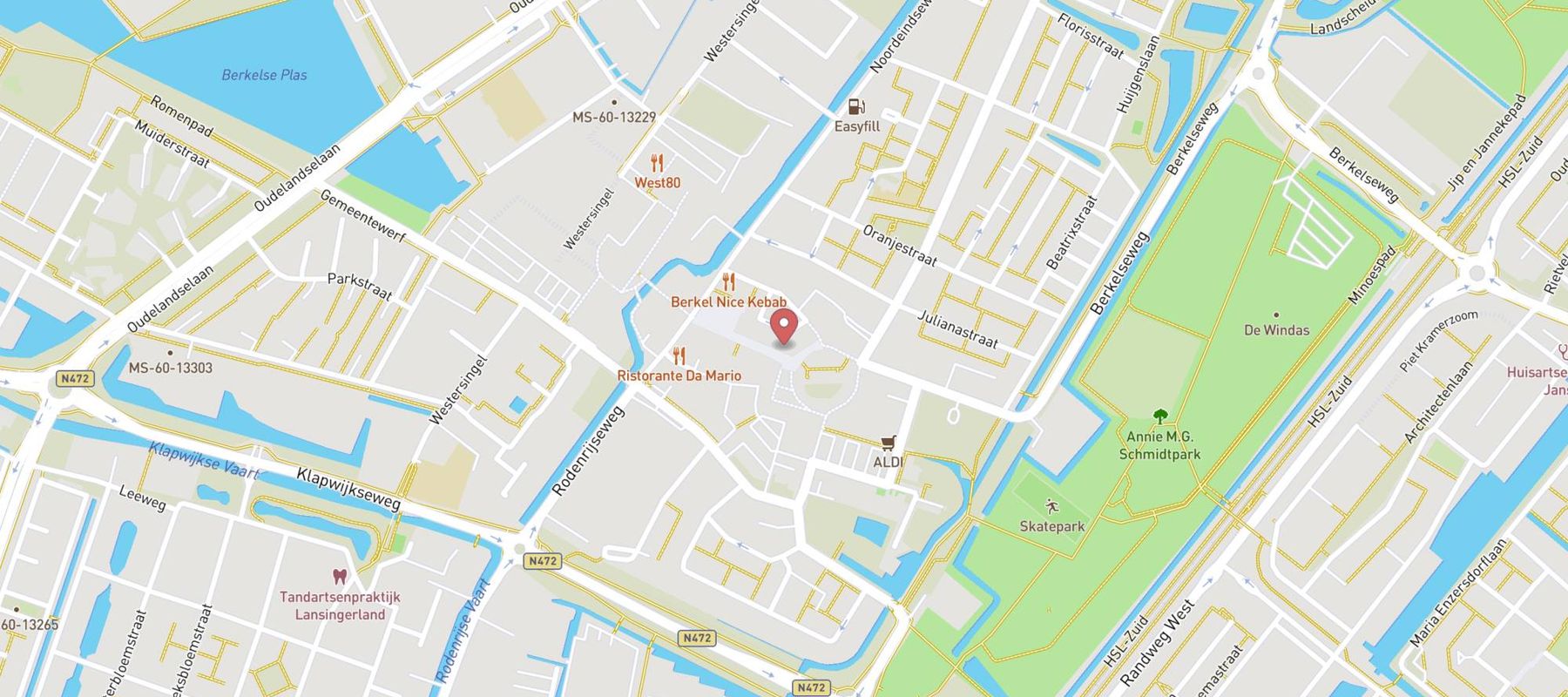 Pearle Opticiens Berkel en Rodenrijs map