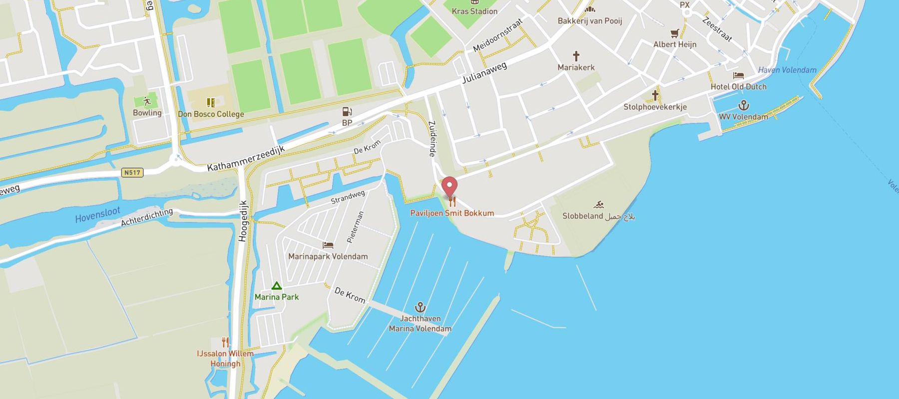 Marinapark Volendam map