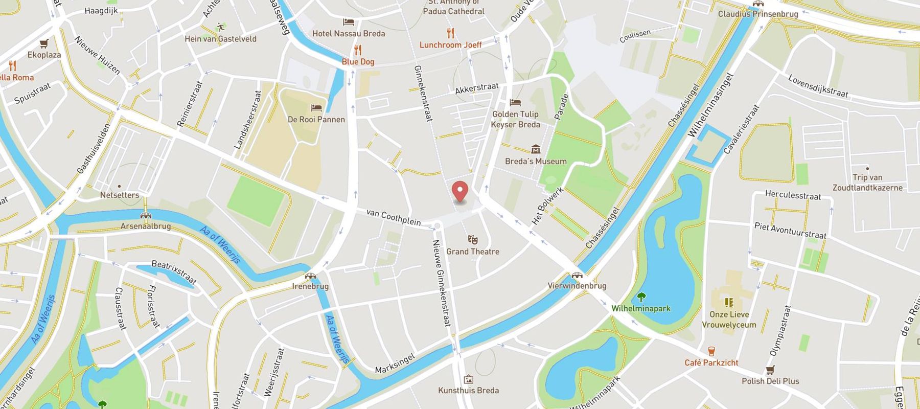 SPAR city Breda Ginnekenstraat map