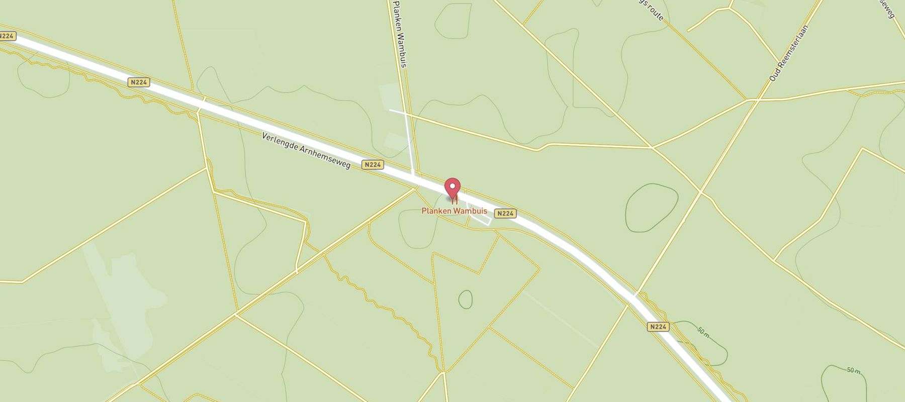 Restaurant Planken Wambuis map