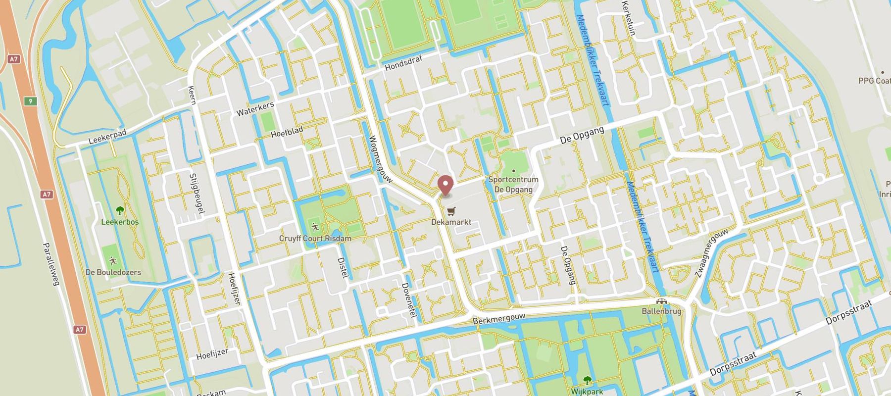 DekaMarkt Zwaag map