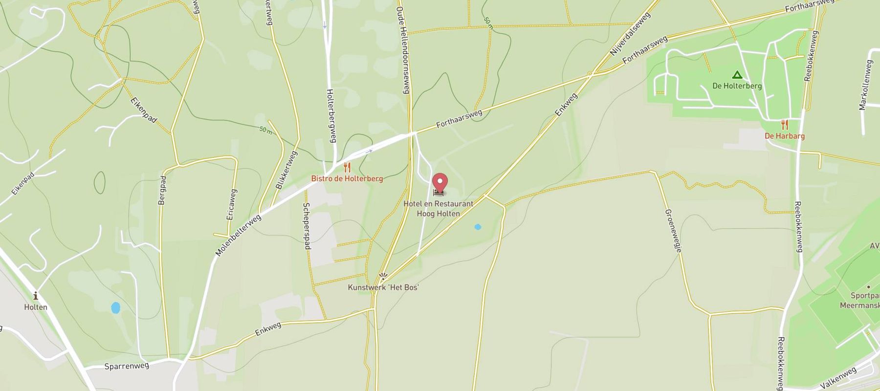 Restaurant & Hotel Hoog Holten map