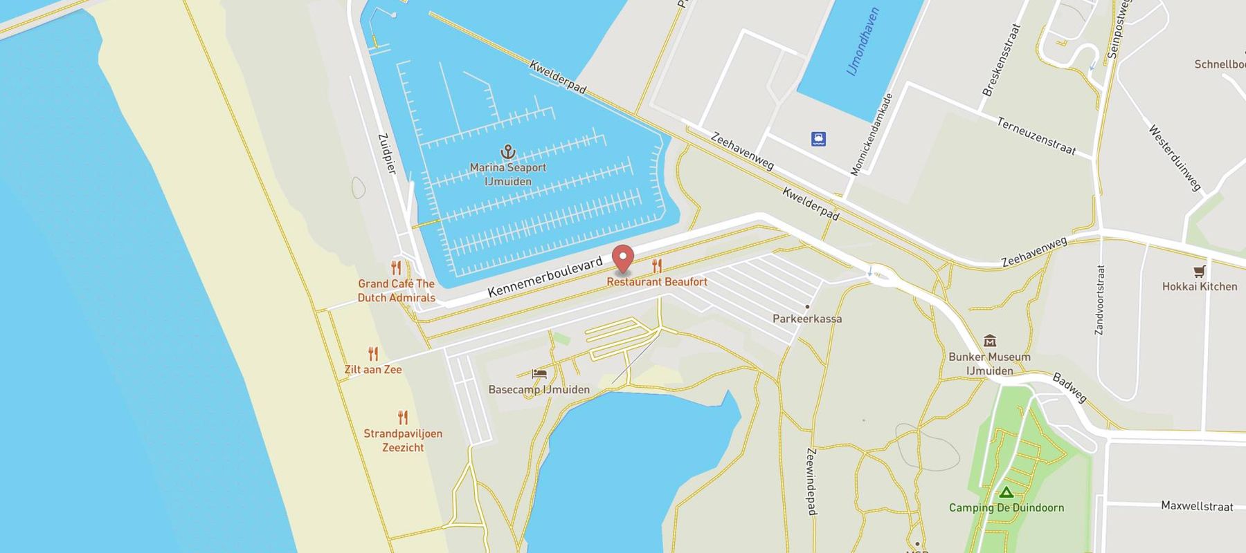 Leonardo Hotel IJmuiden Seaport Beach map