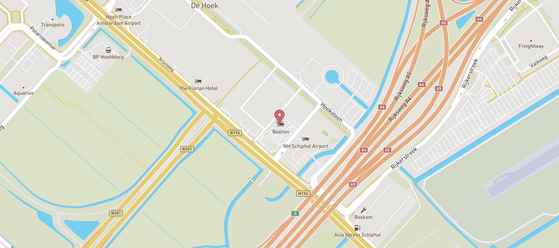 Bastion Hotel Amsterdam Airport map