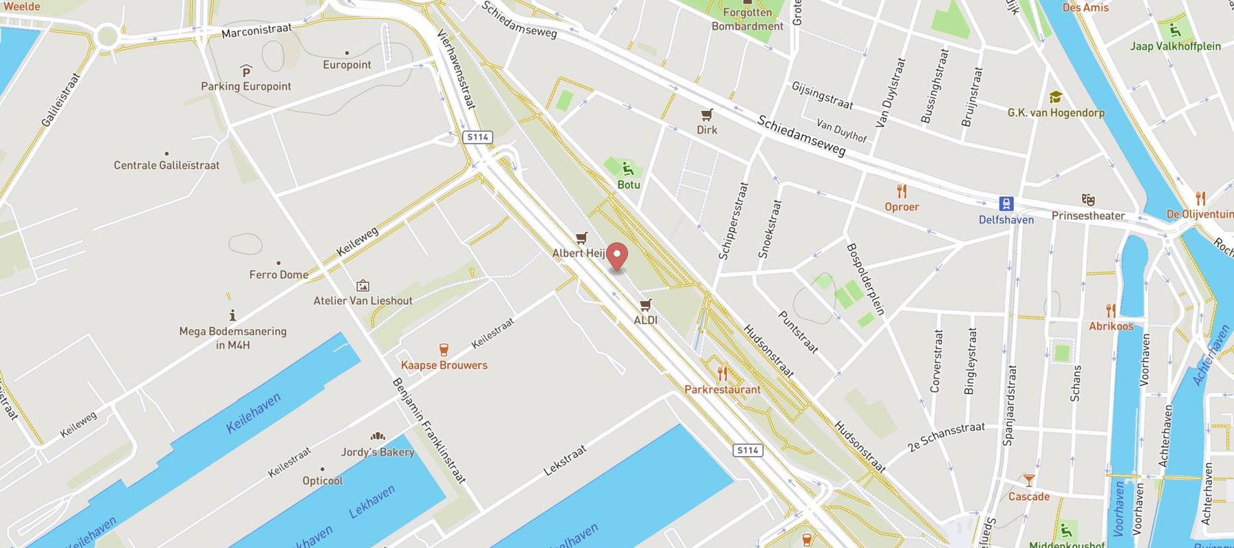 Xenos Rotterdam Parkboulevard map