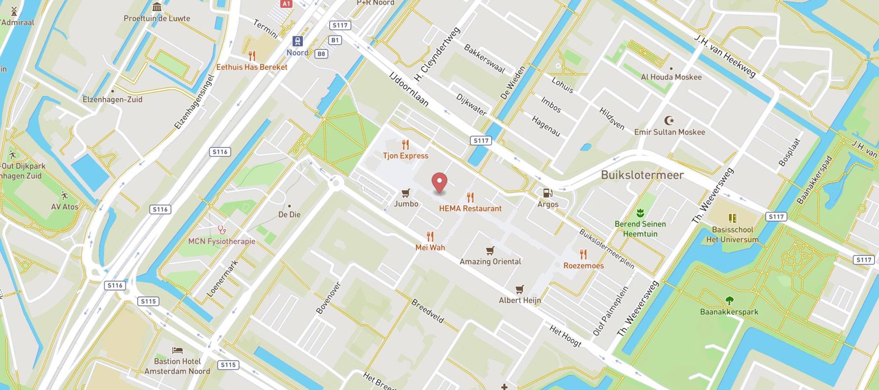 Pearle Opticiens Amsterdam - Noord map