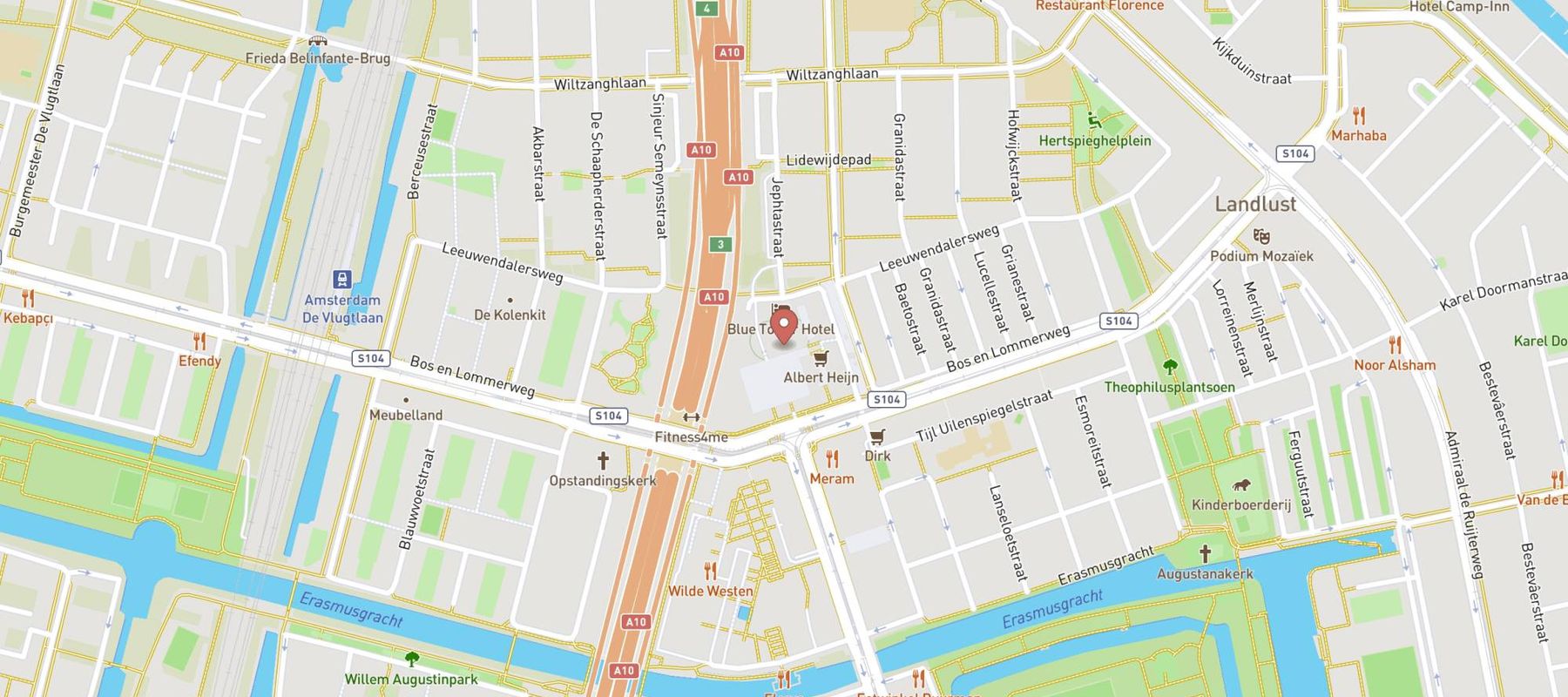 Xenos Amsterdam Bos en Lommer map