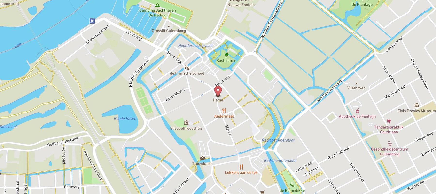 HEMA Culemborg map