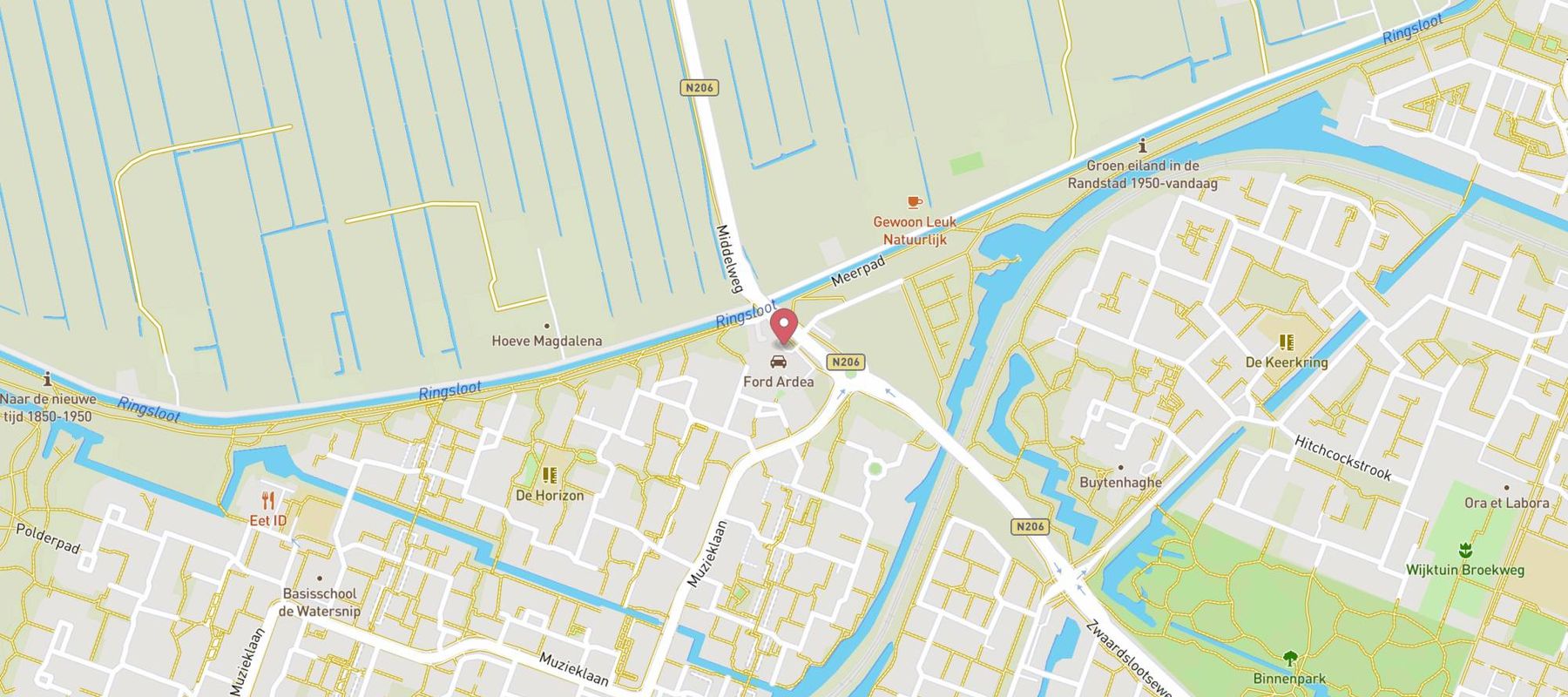 haan tankstation Zoetermeer map