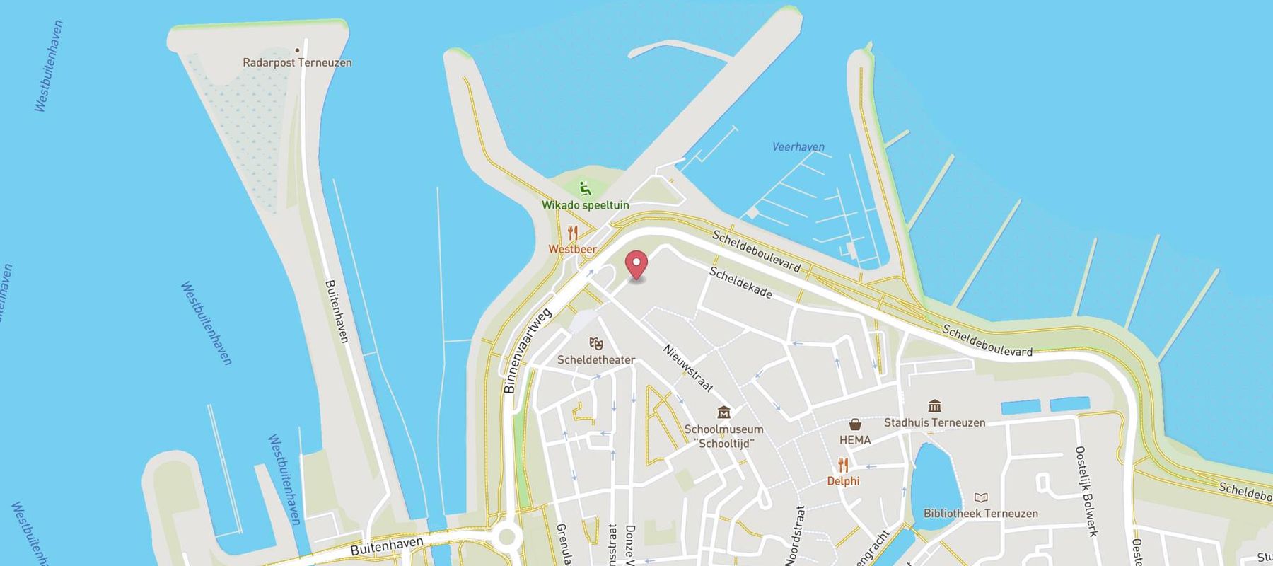 Golden Tulip Hotel L'Escaut Terneuzen map