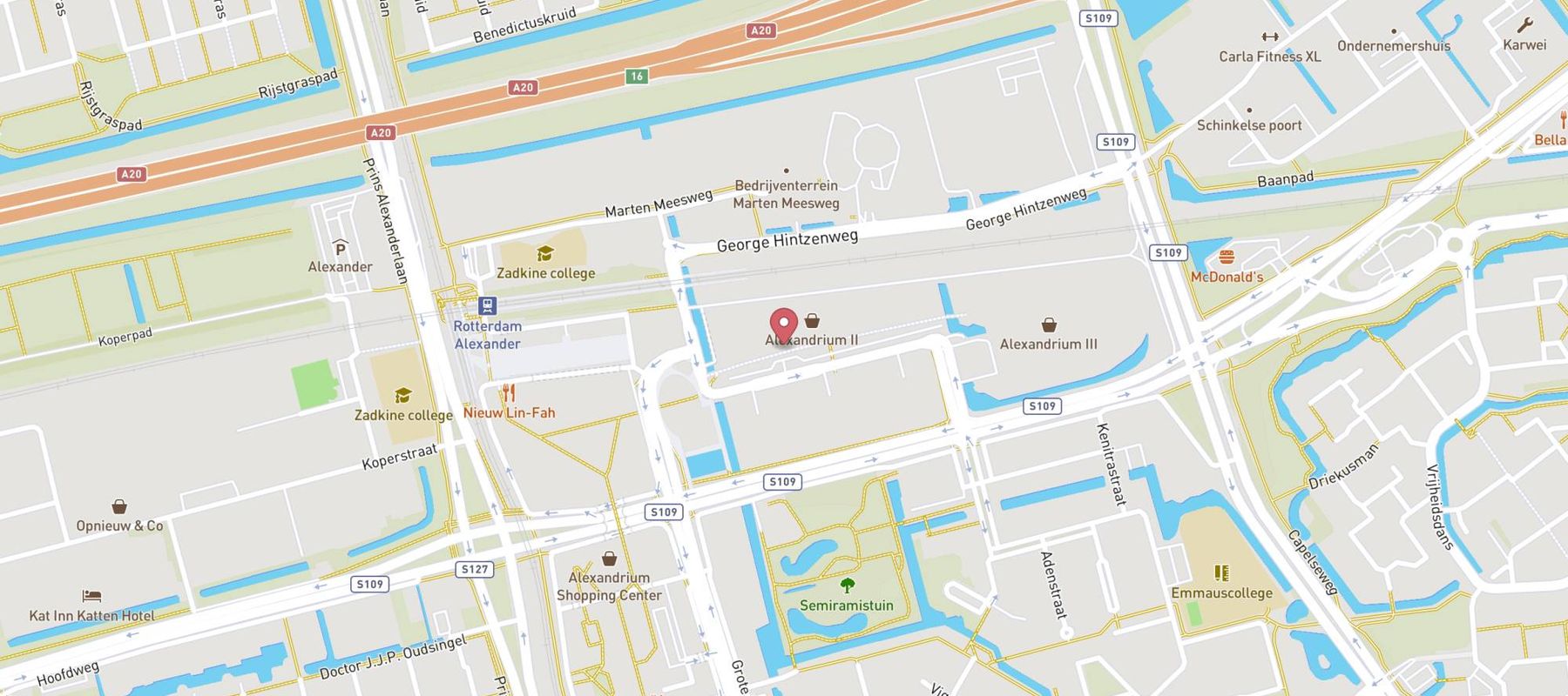 Q-Park Alexandrium Megastores map