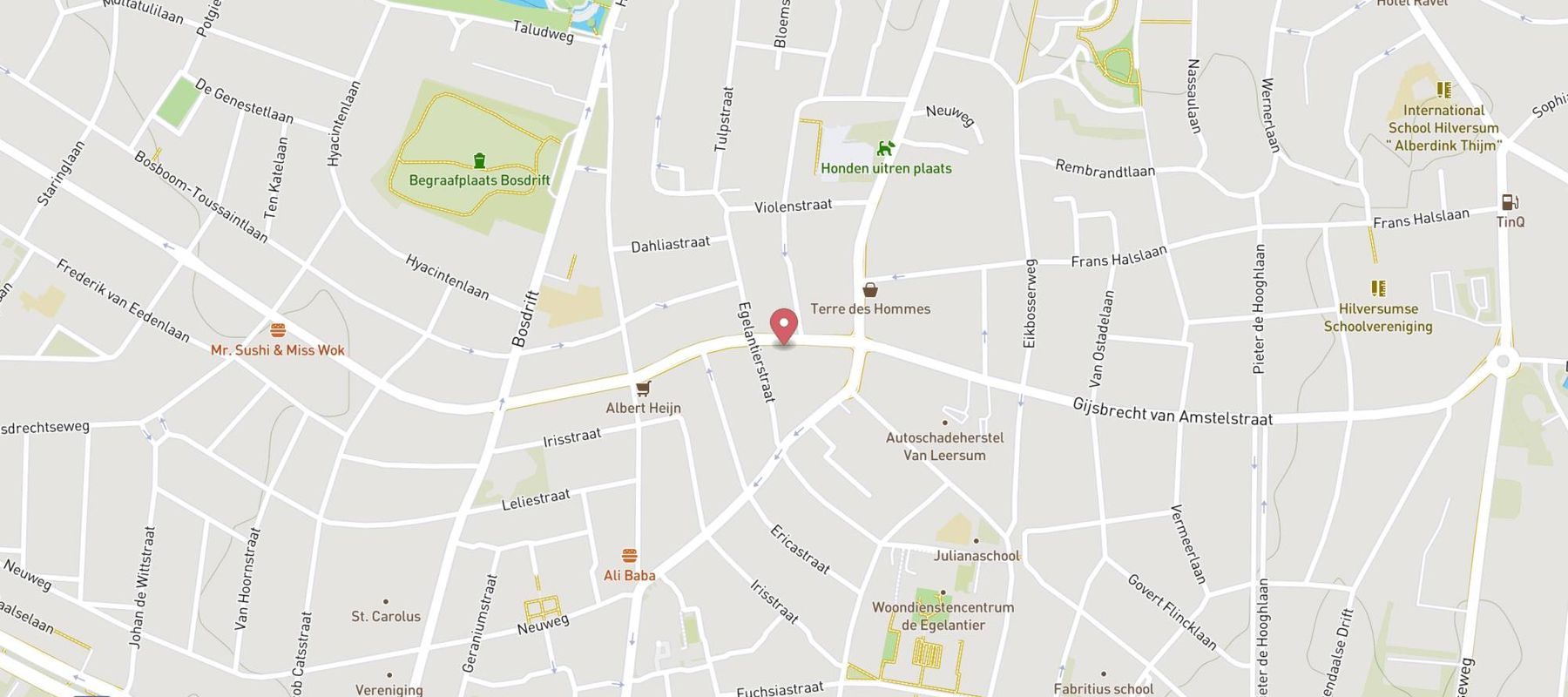 Pearle Opticiens Hilversum map
