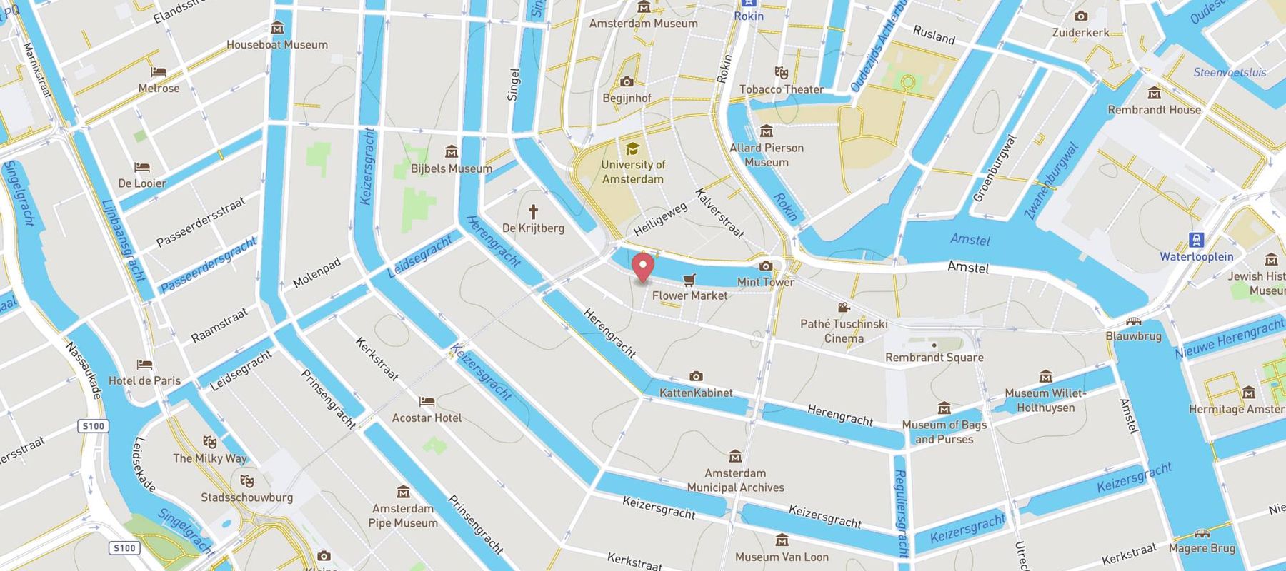 Brasserie Bink Amsterdam map
