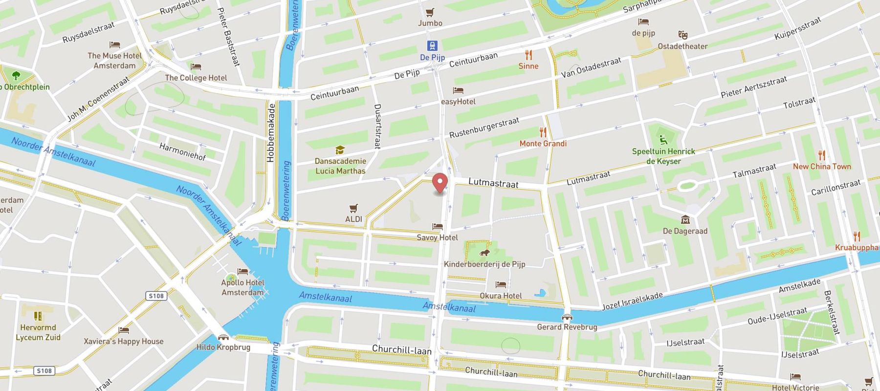 Loetje Amsterdam de Pijp map