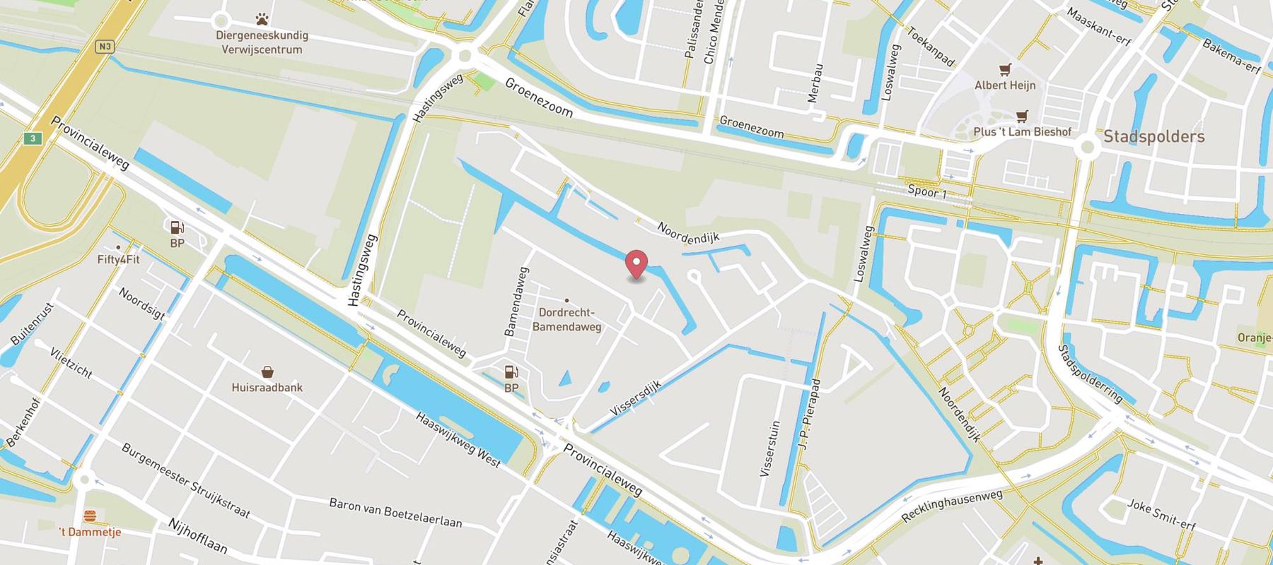 Karwei bouwmarkt Dordrecht map