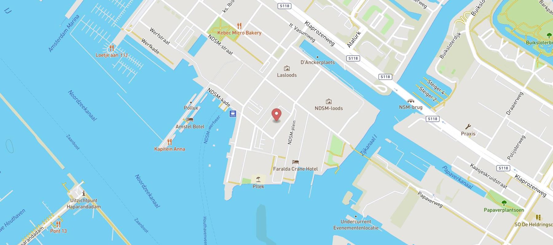 DoubleTree by Hilton Hotel Amsterdam - NDSM Wharf map