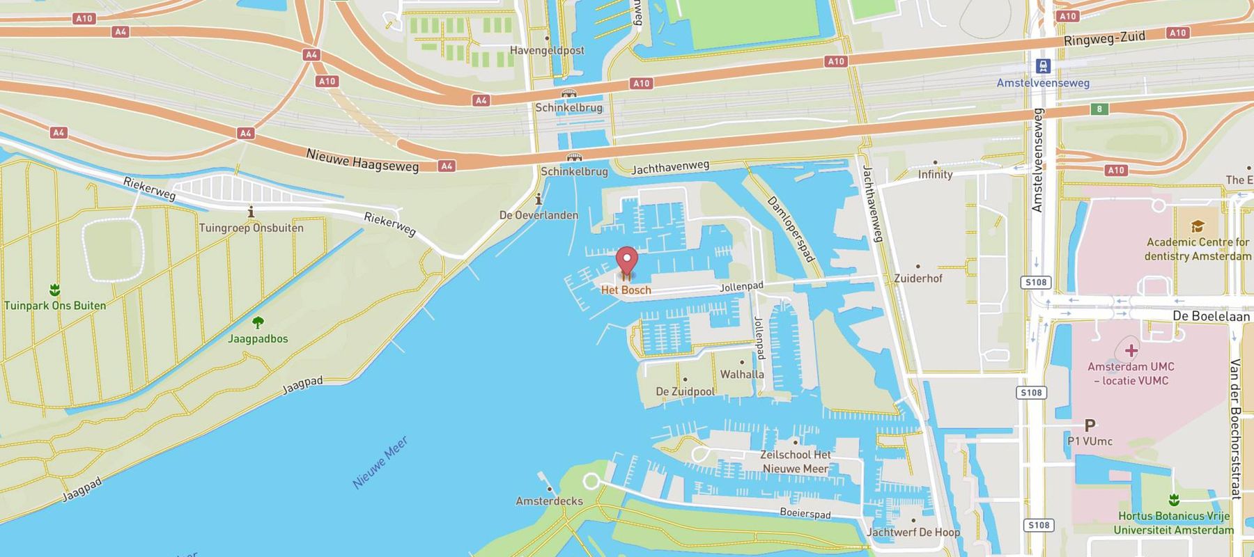 Het Bosch Waterfront Kitchen map